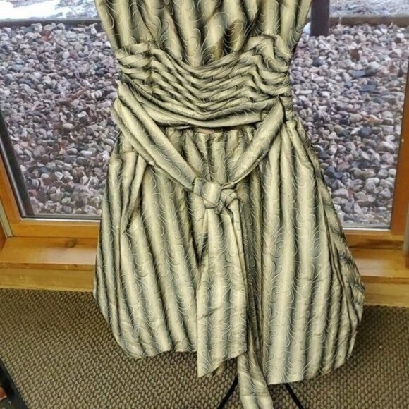 BCBGMaxAzria Strapless Zippered Lined Belted Event Sz. 2 Dress - Picture 2 of 10